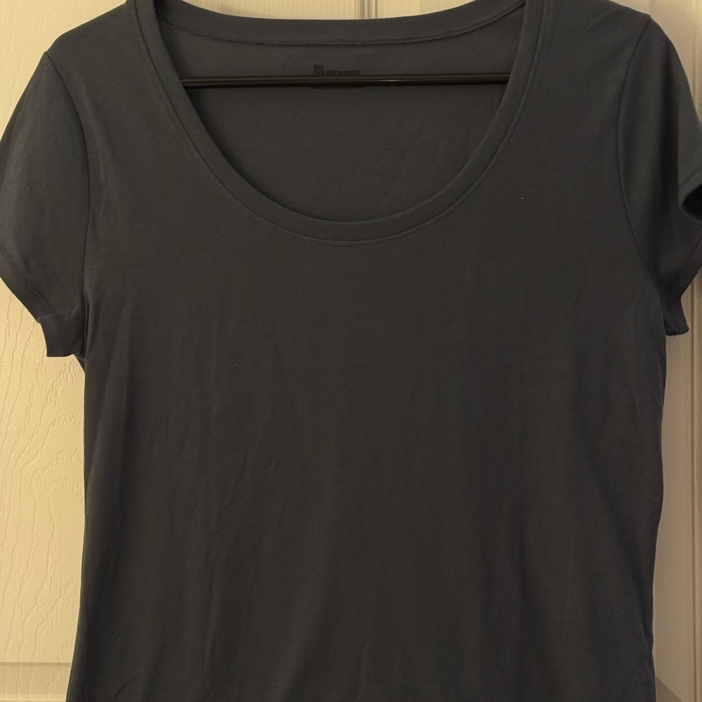 No Boundaries Dark Blue/Gray Short Sleeve Tee
